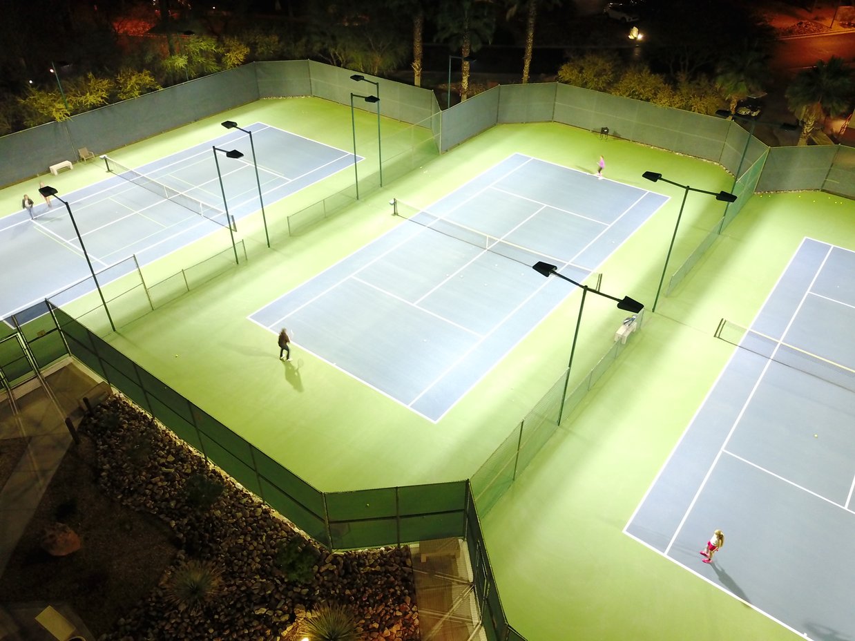 LED Lighting for Outdoor Tennis Courts
